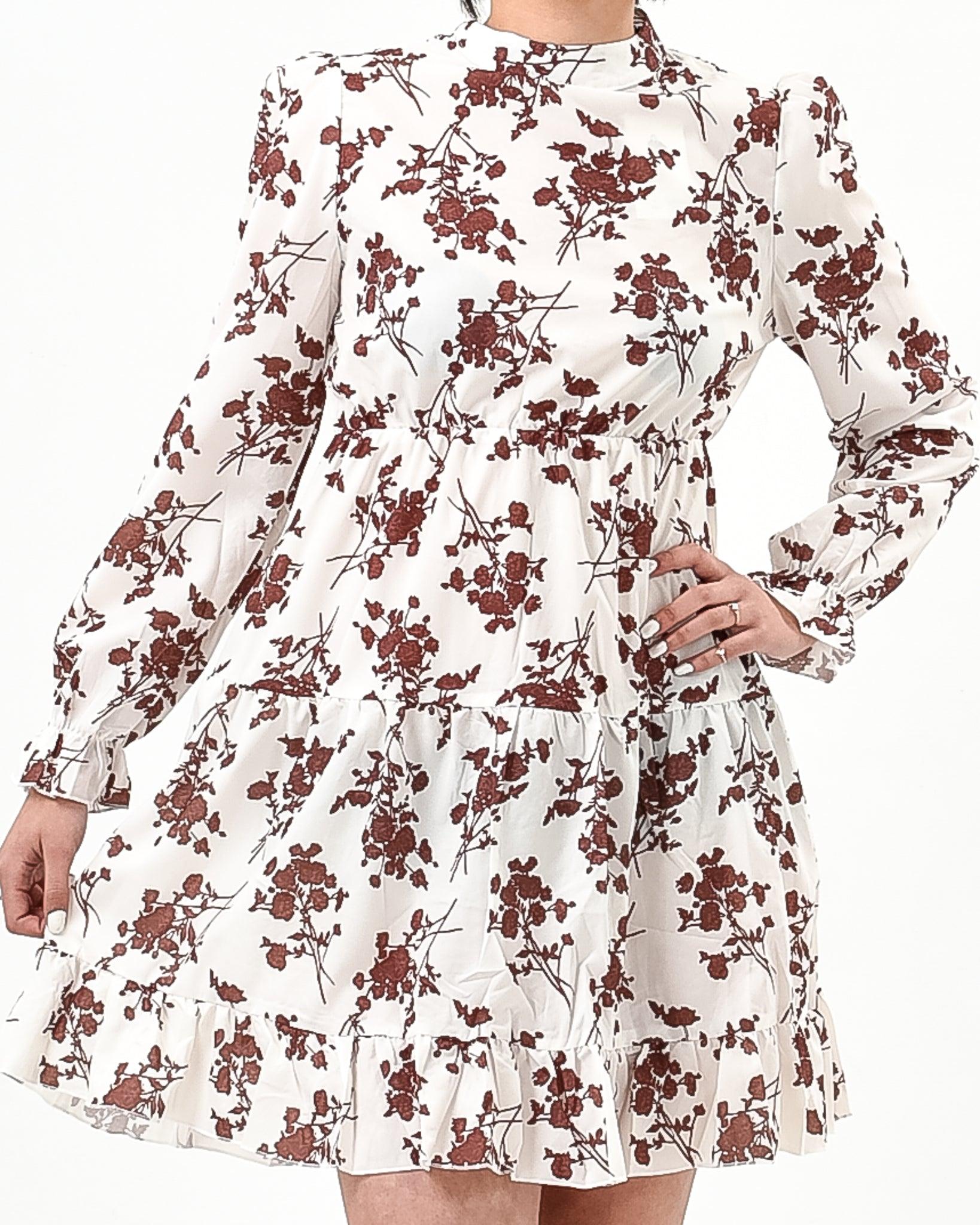 Floral loose mini dress - XD21