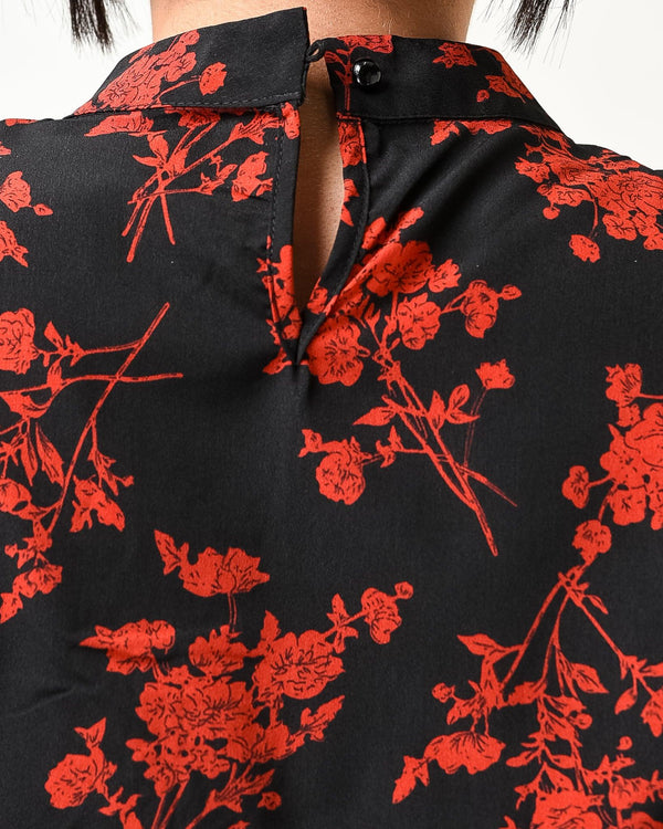 Floral loose mini dress