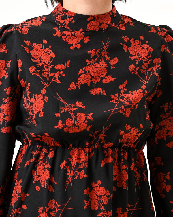 Floral loose mini dress