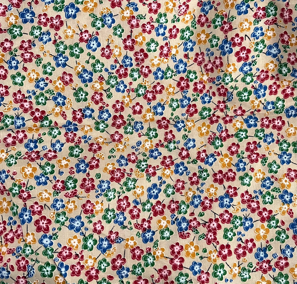 Floral print contrast binding dress XD21