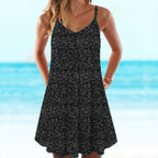 Floral spaghetti strap mini dress XD21