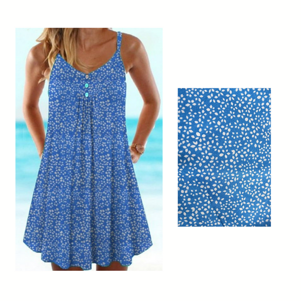 Floral spaghetti strap mini dress