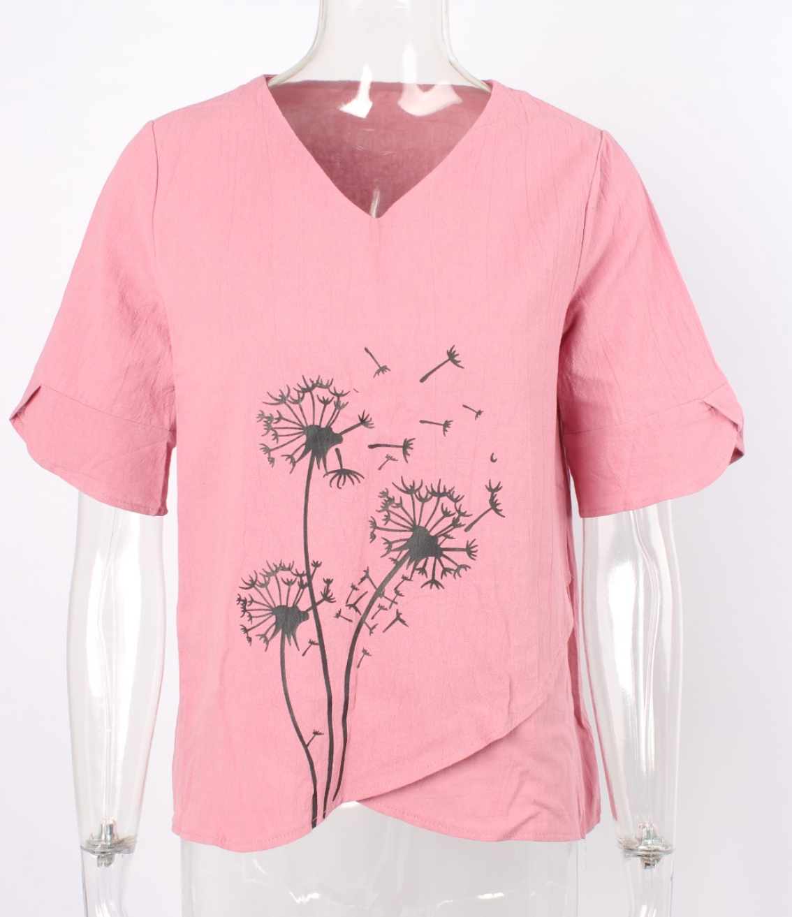 Flower Dandelion Short Sleeve Top (M -qty, size prepared) XD21