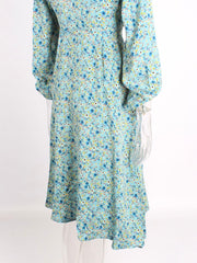 Foral midi wrap dress XD21