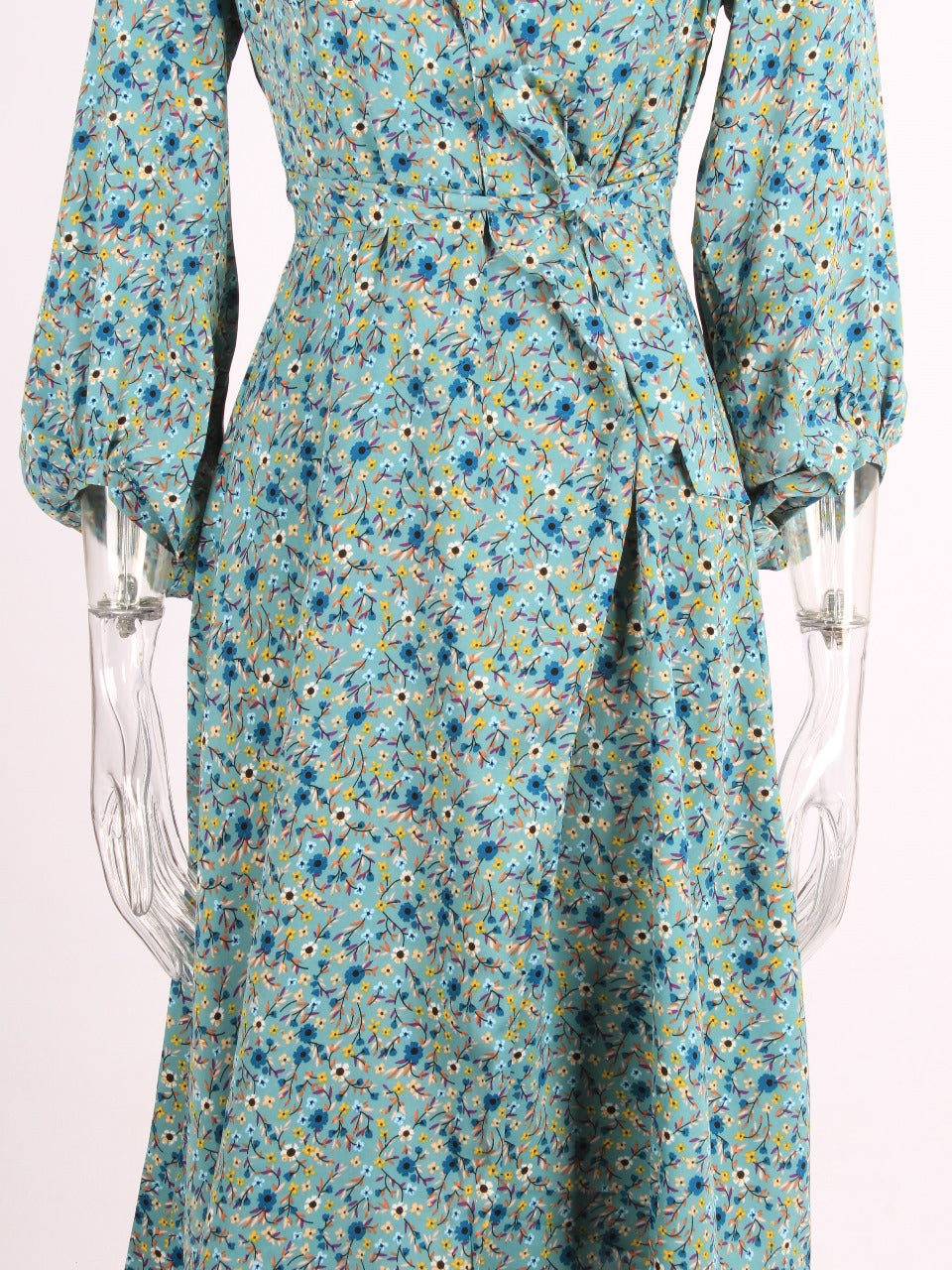 Foral midi wrap dress XD21