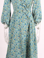 Foral midi wrap dress XD21