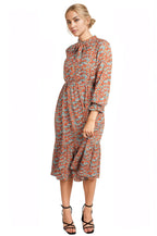 French vintage floral midi dress XD21