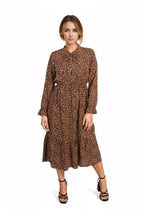 French vintage floral midi dress XD21