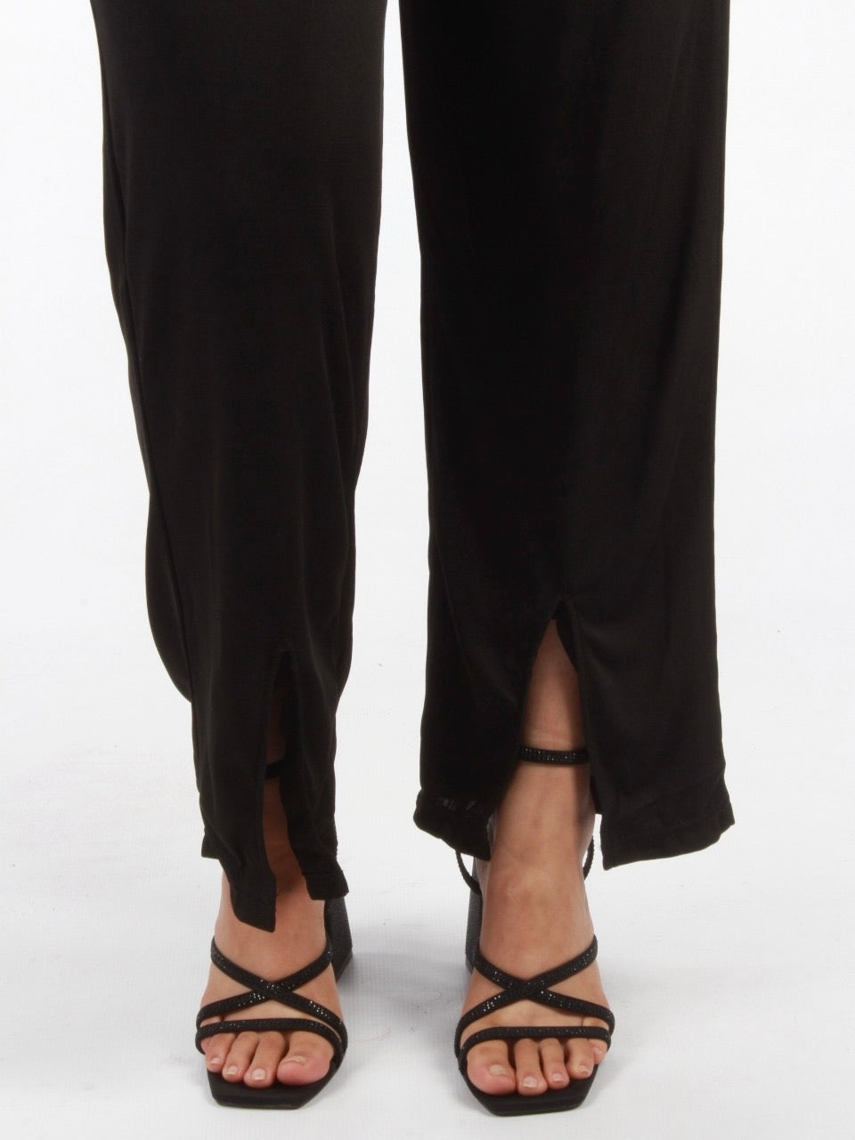 Front Split Straight Cut Thin Pants XD21