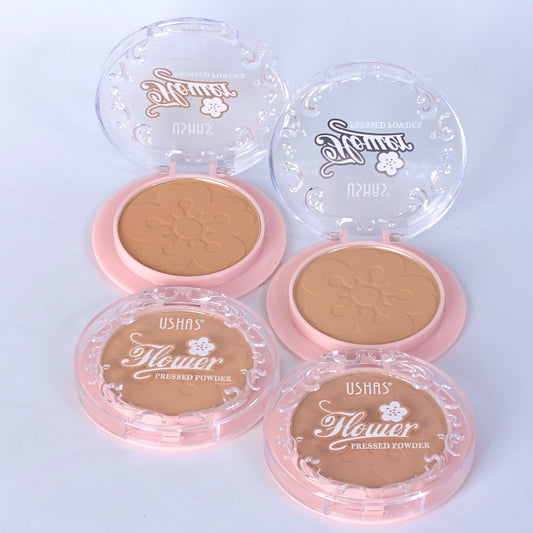 Beauty Ushas Flower Pressed Powder – Smooth, Flawless Finish for All-Day Wear