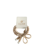 Velvet Faux Pearls Detailed 2pc Hair Ties – Elegant and Stylish Hair Accessories for All Occasions