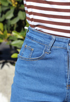 High-Waist Straight Leg Denim Jeans – DYQ 358