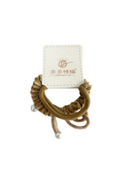 Velvet Faux Pearls Detailed 2pc Hair Ties – Elegant and Stylish Hair Accessories for All Occasions