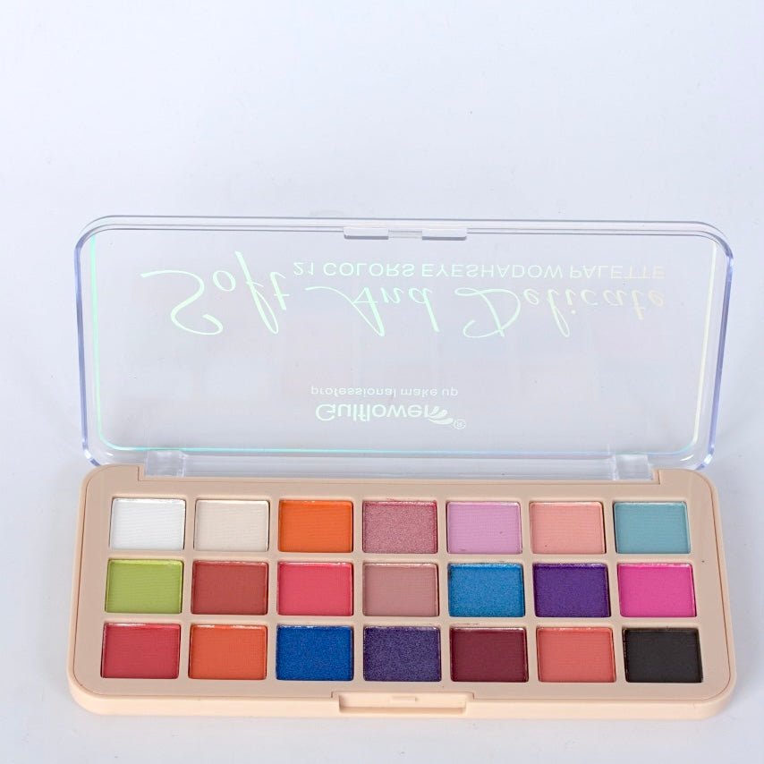 Gulflower 21 Colour Eyeshadow Palette – Vibrant & Versatile Shades for Every Look