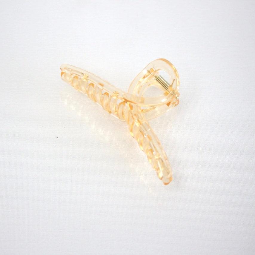 Transparent Simple Twist Hair Claw – Sleek and Stylish Hair Accessory