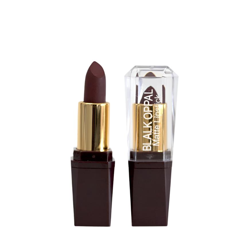 Luxurious Matte Black Oppal Lipstick - Rich Color & All-Day Matte