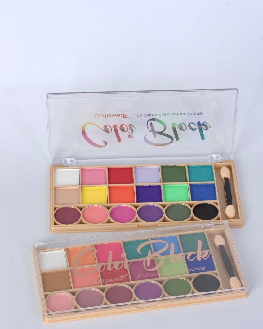 Vibrant 18-Color Beauty Eyeshadow Palette - Unleash Your Creativity