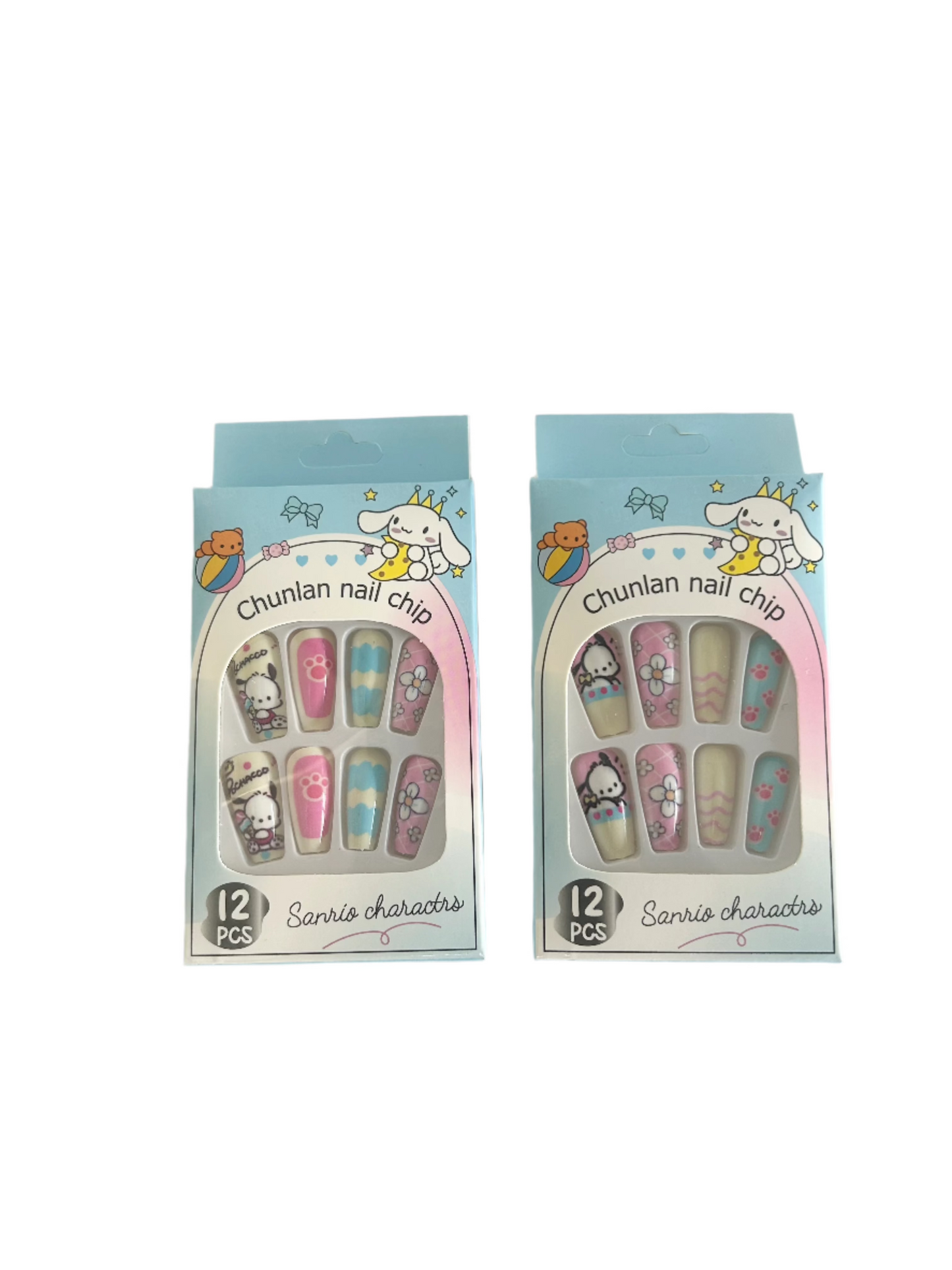 Cutesy Churun Cartoon Anime Press On Nails - Trendy & Easy-to-Apply Nails