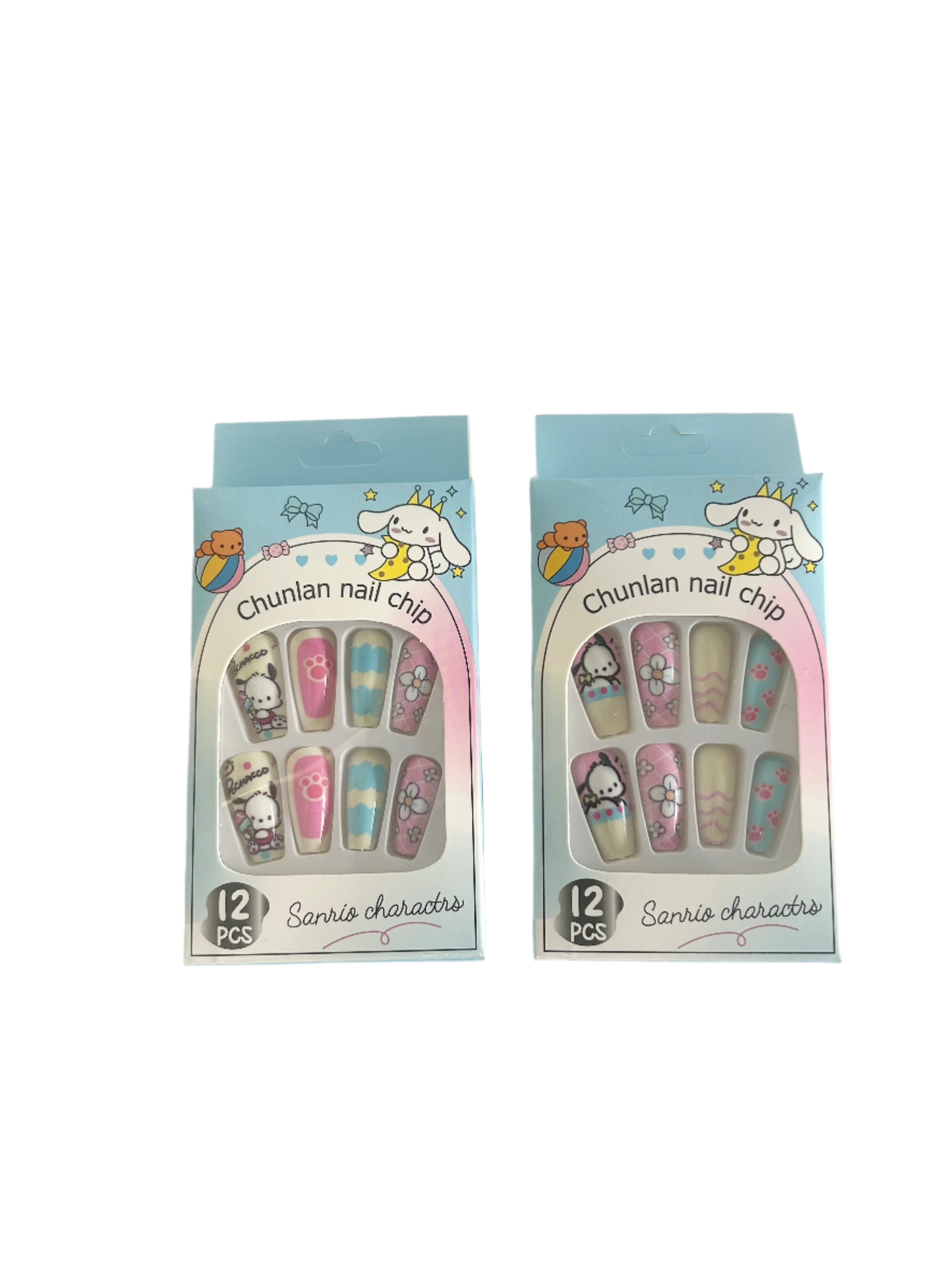 Cutesy Churun Cartoon Anime Press On Nails - Trendy & Easy-to-Apply Nails