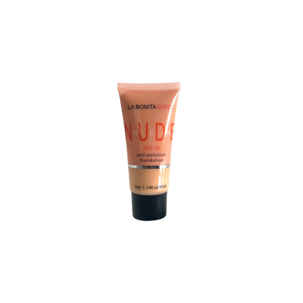 New Nude Foundation – SPF 50 with Full Coverage & Natural Finish