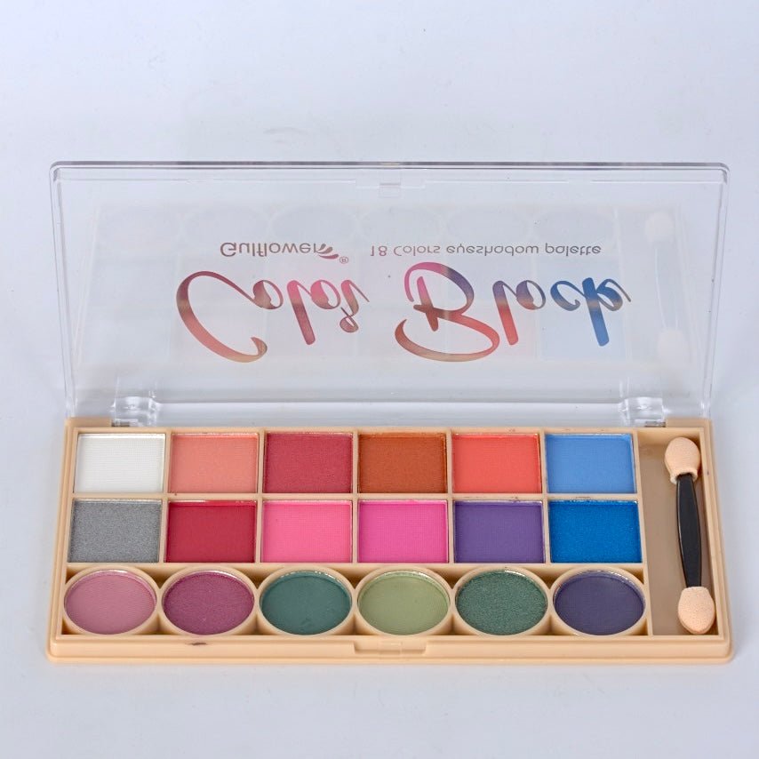 Vibrant 18-Color Beauty Eyeshadow Palette - Unleash Your Creativity