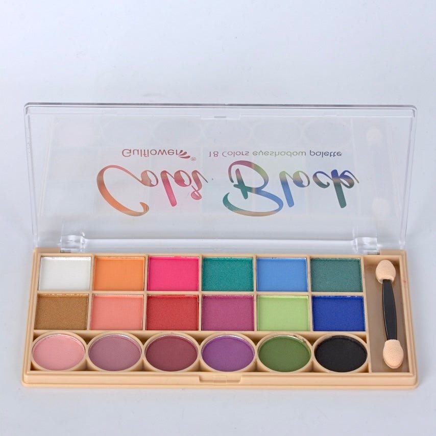 Vibrant 18-Color Beauty Eyeshadow Palette - Unleash Your Creativity