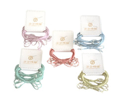 Elastic Bows Faux Pearls 3pc Hair Ties – Elegant and Stylish Hair Accessories for Effortless Glam