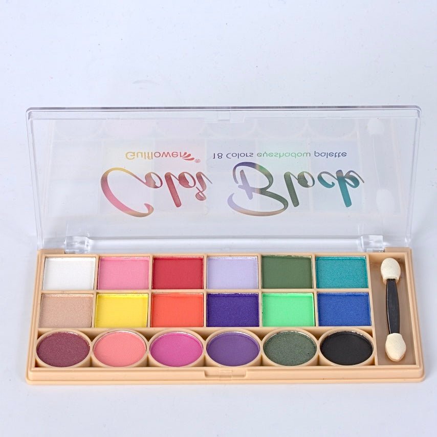 Vibrant 18-Color Beauty Eyeshadow Palette - Unleash Your Creativity