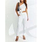 Womens Two Piece Knot Top And Pants Set