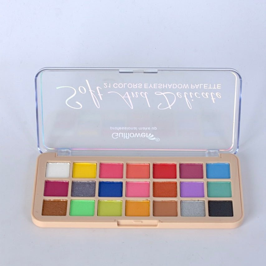 Gulflower 21 Colour Eyeshadow Palette – Vibrant & Versatile Shades for Every Look