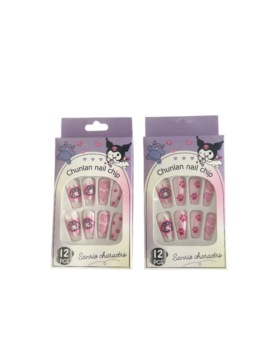 Cutesy Churun Cartoon Anime Press On Nails - Trendy & Easy-to-Apply Nails