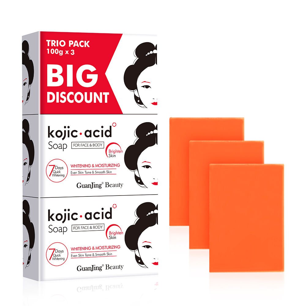 Kojic Acid Face & Body Soap Trio Pack 100g