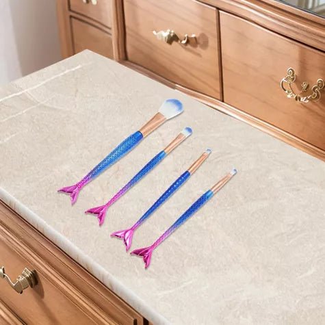 4pcs Fish Tail Make-up Brush Set