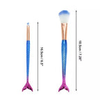 4pcs Fish Tail Make-up Brush Set