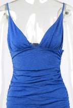 Gitter Asymetrical Mini Bodycon Dress XD21