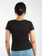 Glitter Graphic Fox T-Shirt XD21