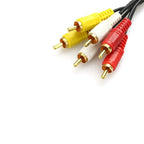 Gold Plated AV Male to Male cord Stereo Audio Video Cable 10M XD21