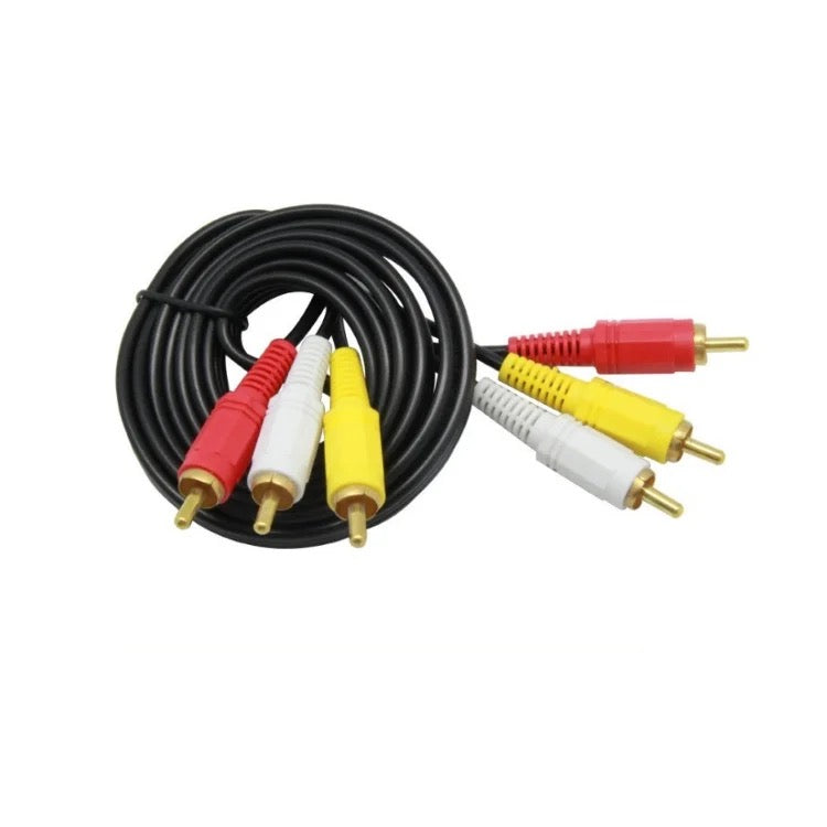 Gold Plated AV Male to Male cord Stereo Audio Video Cable 10M XD21
