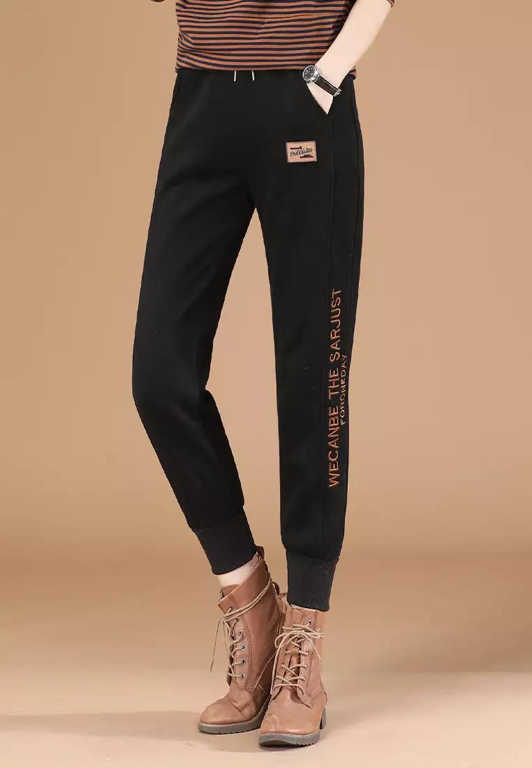 Graphic Ankle length Drawstring Tracksuit Pants XD21