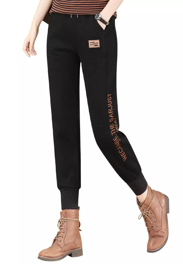 Graphic Ankle length Drawstring Tracksuit Pants XD21