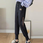 Graphic Ankle length Drawstring Tracksuit Pants XD21