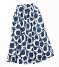 Graphic Midi Elastic Waist Skirt - XD21