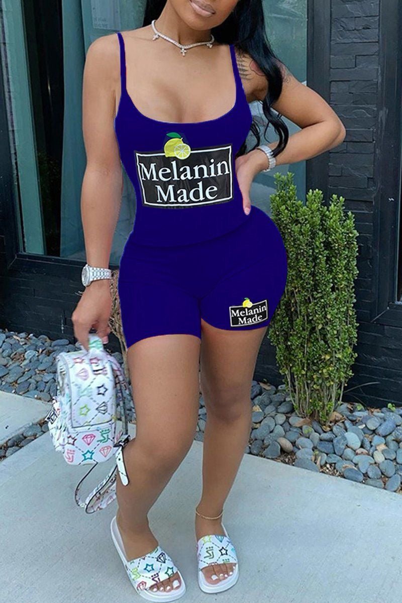 Graphic Shorts and Top Two Piece Set XD21