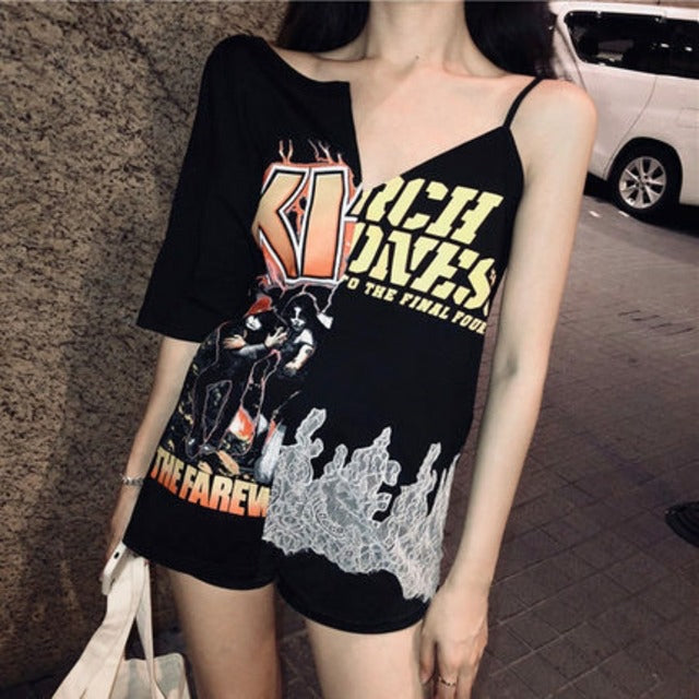 Graphic Y2K Street Style T-Shirt Top XD21