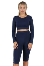Gym Two Piece Long Shorts Set XD21