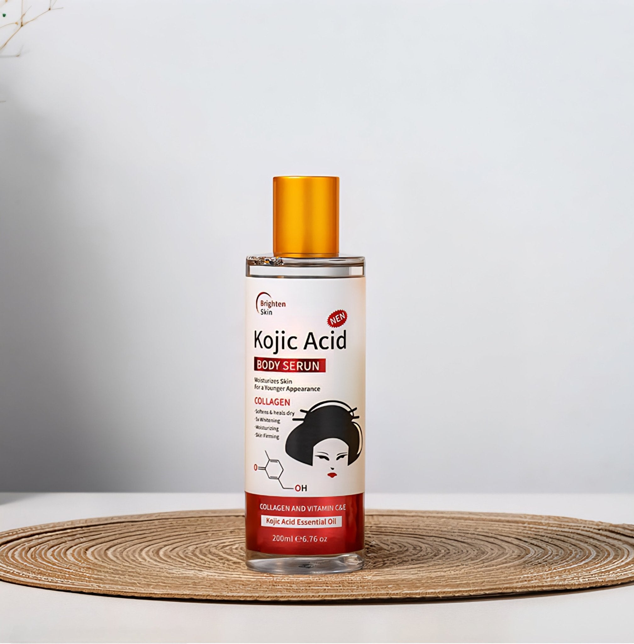Kojic Acid Body Whitening Collagen Oil 200ml – Brightening & Firming Skin Care
