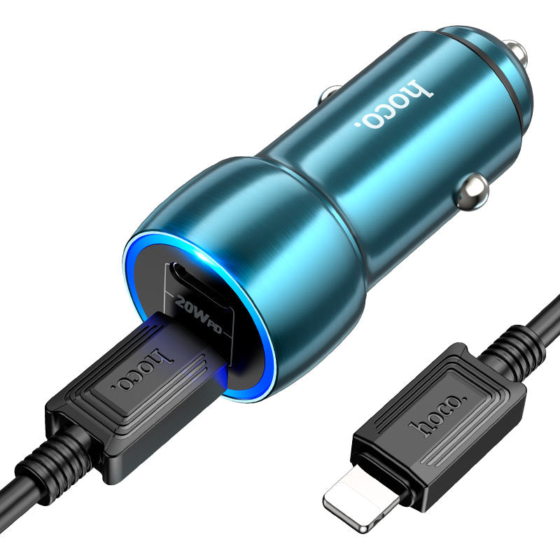HOCO Car Charger Z48 40W Cable Set Black XD21