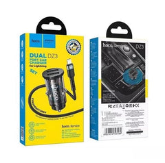 HOCO DZ3 Dual Ported Car Charger Set XD21