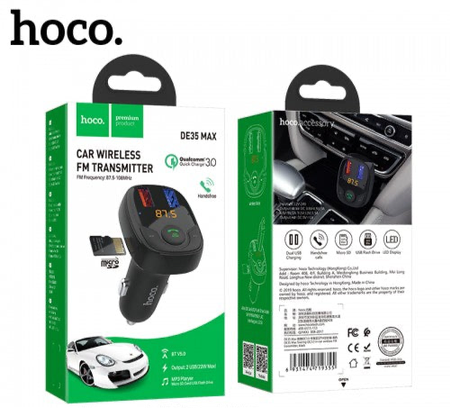 HOCO Max Car Wireless FM Transmitter DE35 XD21