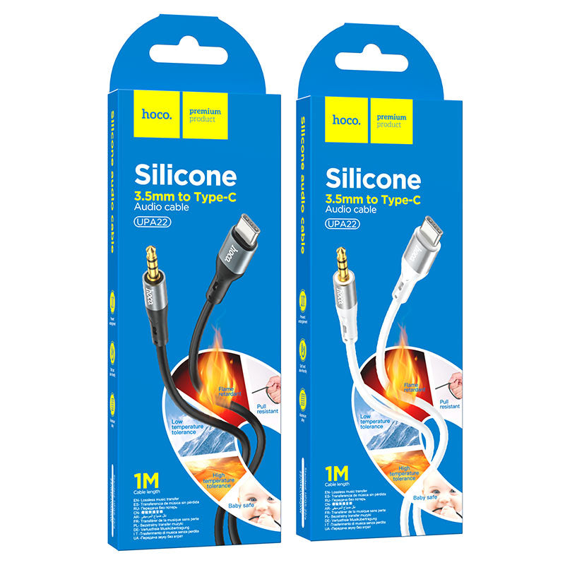 HOCO Silicone Cable 3.5mm to Type-C Audio Conversion UPA22 XD21